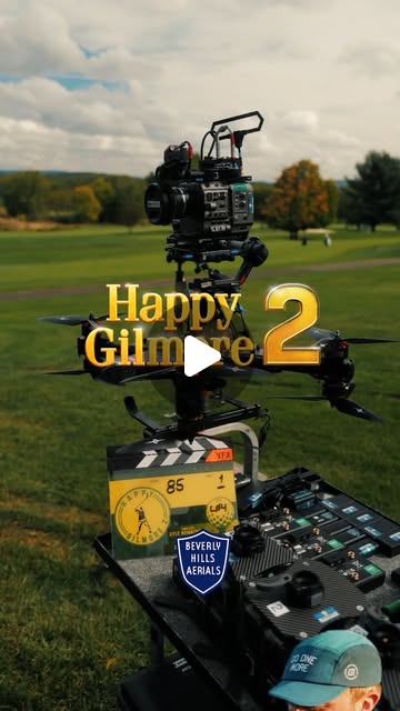 Equipo de rodaje y dron de Beverly Hills Aerials para Happy Gilmore 2